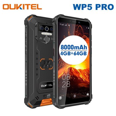 Смартфон Oukitel WP5 PRO 4GB/64Gb, 8000mAh, 8 ядер, IP68, IP69 вологозахищений протиударний owp4 фото